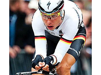 Tony Martin won the Men's Elite time trial at the UCI Cycling Road World Championships in Copenhagen by an astounding 1:16 against a field full of former champions. (Jonathan Nackstrand/AFP/Getty Images) Tony Martin won the Men's Elite time trial at the UCI Cycling Road World Championships in Copenhagen by an astounding 1:16 against a field full of former champions. (Jonathan Nackstrand/AFP/Getty Images)