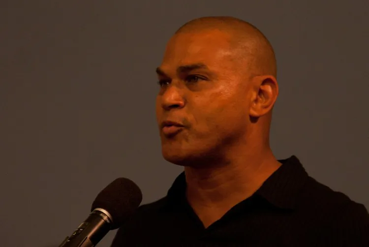 Fernando Mateo, president of New York State Federation of Taxi Drivers, on Wednesday at City Hall speaks against the proposed bill that would slap taxi drivers convicted of sex trafficking with a $10,000 fine. (Zachary Stieber/The Epoch Times)