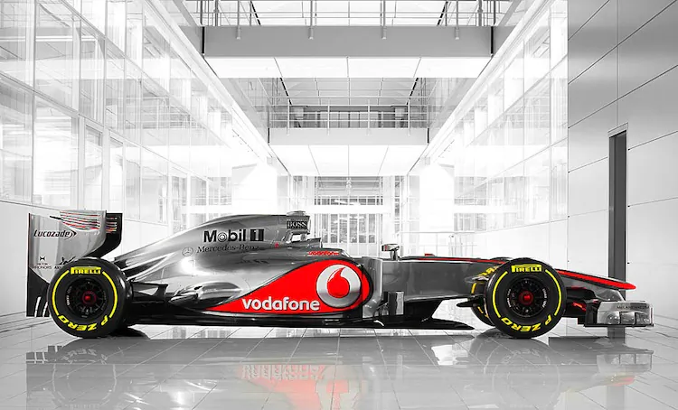 McLaren's new MP4-27 F1 car looks like last year's model but is in fact completely reworked. (McLaren)