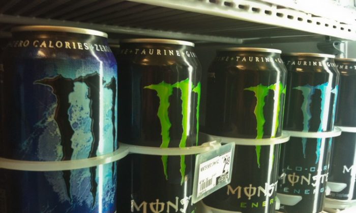 The U.S. Food and Drug Administration is investigating five deaths and a heart attack for possible links to consumption of Monster Energy drinks. (Charlottle Cuthbertson/The Epoch Times)