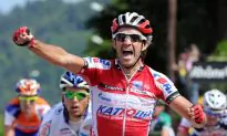 Moreno Wins Uphill Sprint in Critérium du Dauphiné Stage Two