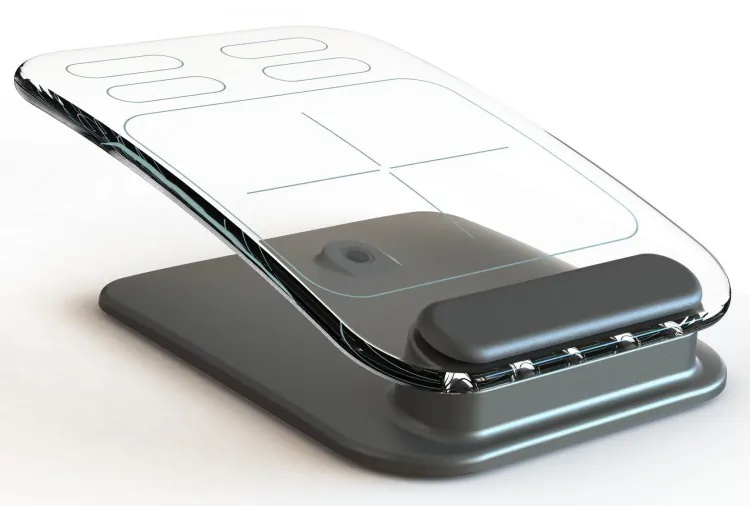 The multi-touch keyboard from Giddings Product Development has open source technology that lets users customize what the keyboard is used for. (Courtesy of Giddings Product Development)