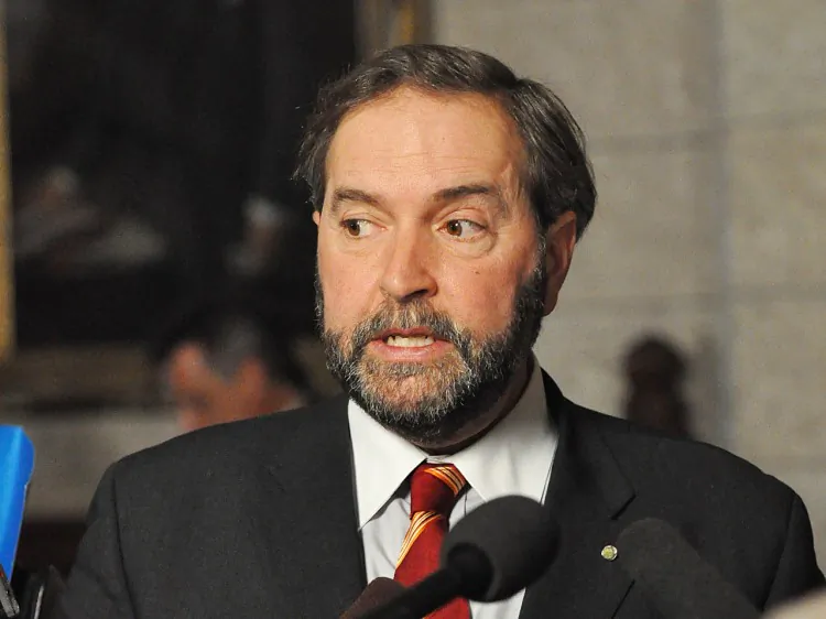 Thomas Mulcair took Outremont, Quebec in a by-election in 2007. On Saturday he won the party's leadership content is Toronto, and the title of Leader of the Official Opposition. (Matthew Little/Epoch Times)