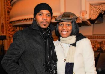 Mrs. Hibbert and her husband at the Divine Performing Arts performance.  (The Epoch Times)