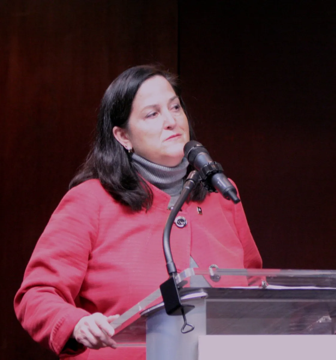 Katherine Hammack, assistant secretary of the Army for Installations, Energy, and Environment, describes the U.S. Army’s ambitious pilot program in managing its energy, water, and waste resources Feb. 27, 2013, at the Atlantic Council.