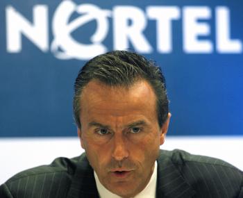 Mike Zafirovski, former President and CEO of Nortel, sought a $12 million claim for pension, bonus, and severance payments from the insolvent company after he resigned in August 2009. (Indranil Mukherjee/AFP/Getty Images)