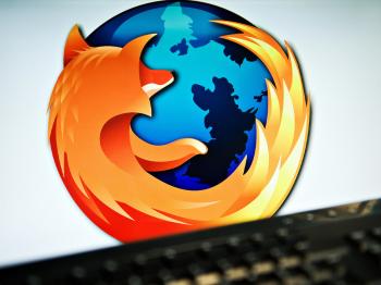 A screen displays the logo of the open-source web browser Firefox on July 31, 2009, in London, as the software edges towards it's billionth download within the next twenty four hours. (Leon Neal/AFP/Getty Images)