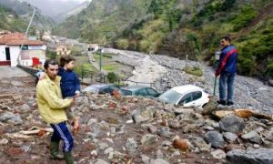 Heavy Flood and Mudslide Hits Portugal Island