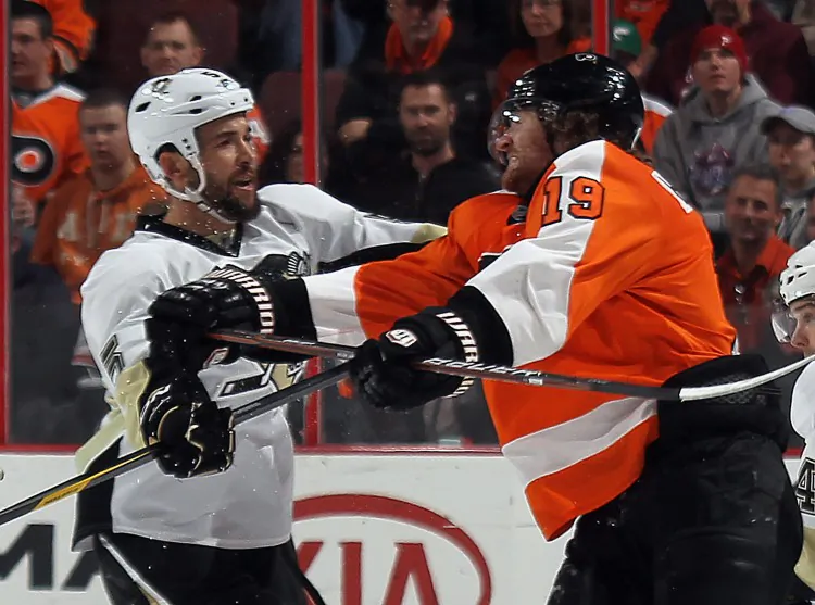 Pittsburgh and Philadelphia renew their heated rivalry in the first round of the NHL playoffs. (Bruce Bennett/Getty Images)