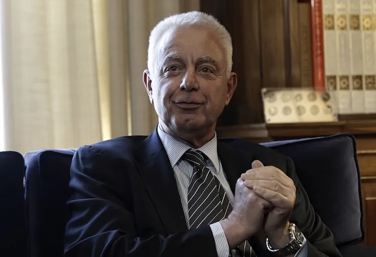 Panagiotis Pikrammenos, a senior judge, is named caretaker Prime Minister on May 16, to lead Greece until fresh election on July 17. (John Kolesidis/AFP/GettyImages)