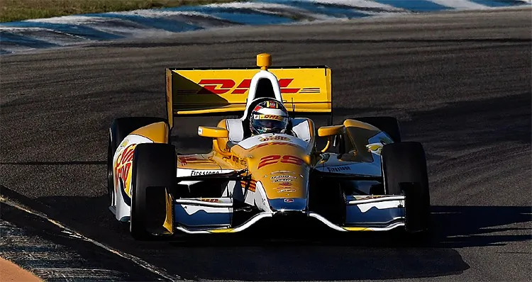 Ryan Hunter-Reay drives his 28 SunDrop/DHL Andretti Autosport Chevy Dallara DW12 during the Sebring IndyCar Open Test at Sebring International Raceway. (Jonathan Ferrey/Getty Images for IndyCar)