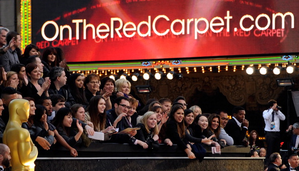 In this stock photo fans get ready for the red carpet. In 2012 it was the "84th Annual Academy Awards." In 2013 it is simply called 'The Oscars.' (Ethan Miller/Getty Images)