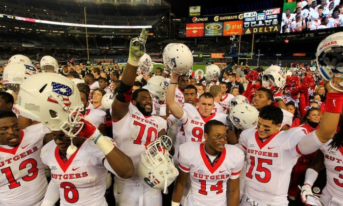 Rutgers will return to Yankee Stadium for the Pinstripe Bowl. (Chris Trotman/Getty Images)