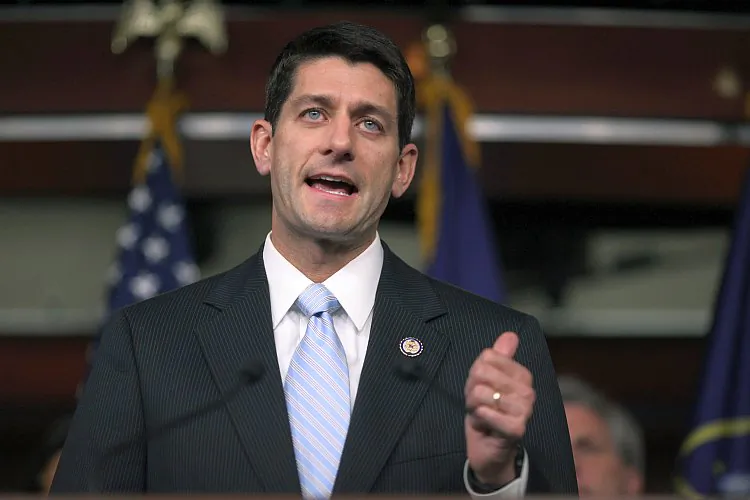 House Budget Committee Chairman Paul Ryan (R-Wis.) speaks during a debt-ceiling legislation news conference in Washington in August. Best known for his deficit reduction "Ryan Plan," the congressman was one of four House Republicans who did not vote in support of a balanced budget amendment to the Constitution. (Chip Somodevilla/Getty Images)