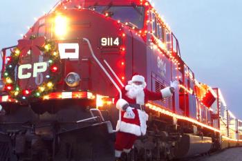 The Canadian Pacific Holiday Train travels through 140 cities and towns in Canada and the United States raising funds for local food banks. (Canadian Pacific Railway)