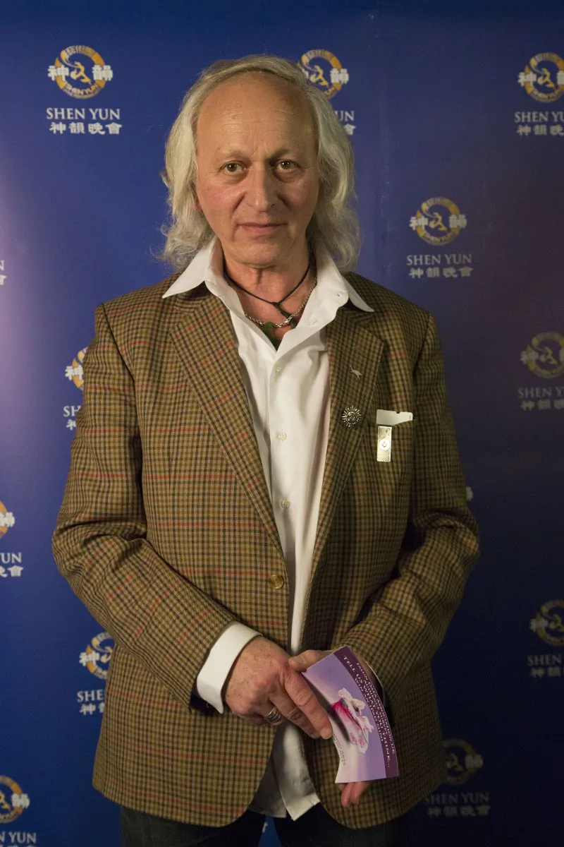 Victor Coppersmith, a fashion consultant, found Shen Yun Performing Arts at London’s Barbican Centre on March 6, "very fluid, very graceful and very poetic." (Simon Gross/Epoch Times)