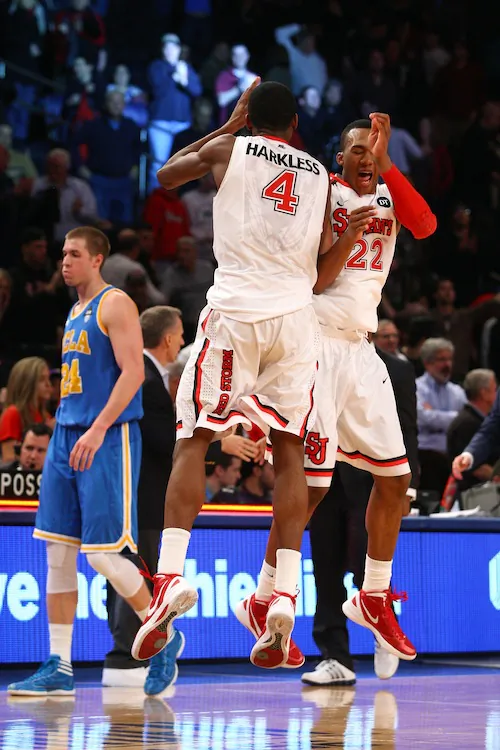 Moe Harkless (4) was named Honorable Mention All-Big East Sunday. (Chris Chambers/Getty Images)
