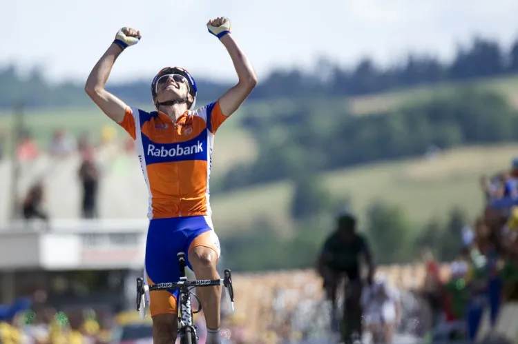 BREAKAWAY WIN: Luis-Leon Sanchez celebrates winning Stage Nine of the 2011 Tour de France. (Michael Steele/Getty Images )
