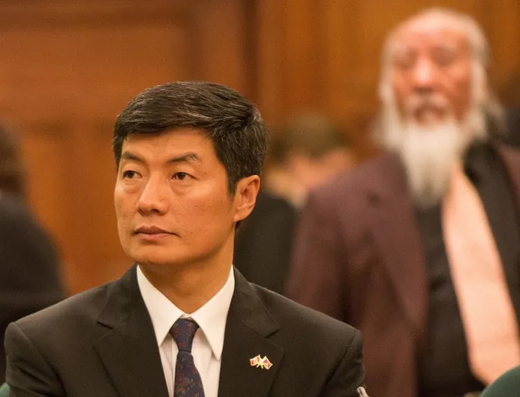 Lobsang Sangay, leader of the Tibetan government-in-exile, called on Canada to investigate the cause of self-immolations in his homeland during testimony on Parliament Hill, Feb 26, 2013. (Matthew Little/The Epoch Times)