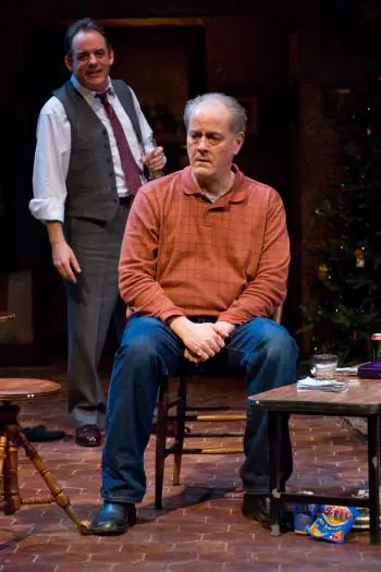 (L–R) Tom Irwin (Lockhart) and Francis Guinan (Sharky) in `The Seafarer`. (Michael Brosilow)