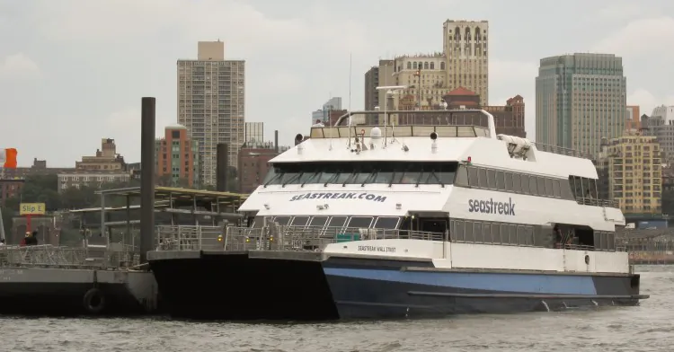 A section of the washed out tracks on the A line, seen on Oct. 30 shortly after Hurricane Sandy. While the MTA rebuilds the line, a new ferry service will connect Rockaway residents with Manhattan for $2 each way. (Leonard Wiggins/MTA New York City Transit)