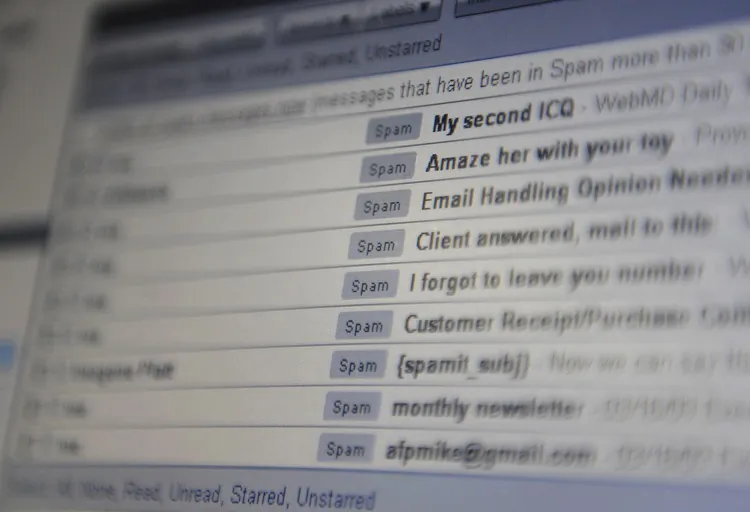 A computer screen inbox displaying emails (Mike Clarke/AFP/Getty Images)