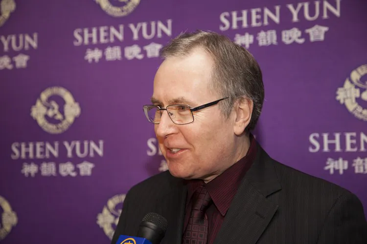 MP Stephen Woodworth is impressed by the talent and discipline of Shen Yun's dancers each year that he returns, he said Thursday after taking in the show once again, Jan. 10, 2013. (Evan Ning/The Epoch Times)