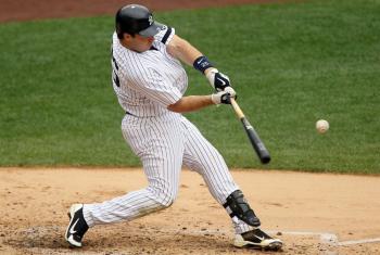 Mark Teixeira drove in three of the Yankees' four runs against Oakland on Wednesday. (Jim McIsaac/Getty Images Tags) Mark Teixeira drove in three of the Yankees' four runs against Oakland on Wednesday. (Jim McIsaac/Getty Images Tags)
