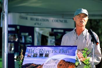 B.C. Rivers Day founder Mark Angelo speaks at World Rivers Day in Burnaby, B.C. (Daniel Catt) B.C. Rivers Day founder Mark Angelo speaks at World Rivers Day in Burnaby, B.C. (Daniel Catt)