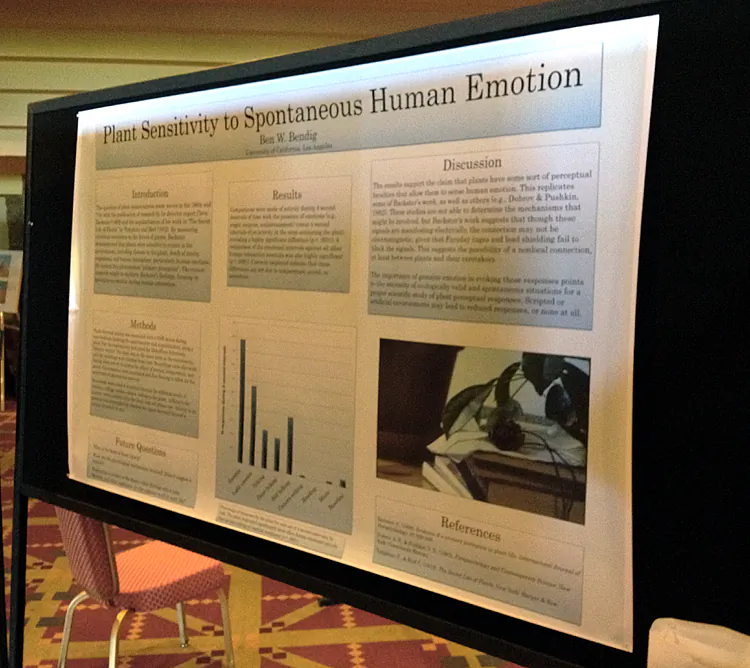 A poster at the conference. (Ben Bendig/The Epoch Times)
