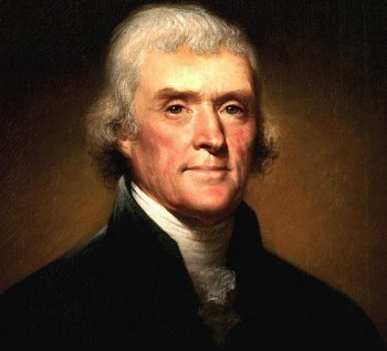 Portrait of Thomas Jefferson by Rembrandt Peale in 1800. (Courtesy of Wikimedia Commons) Portrait of Thomas Jefferson by Rembrandt Peale in 1800. (Courtesy of Wikimedia Commons)