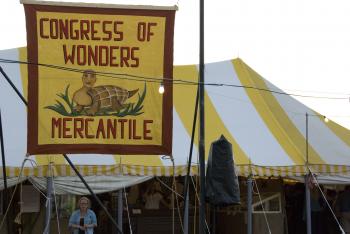 Turtle Boy banner outside the Congress of Wonders museum (Pam McLennan/Epoch Times) (Pam McLennan/Epoch Times) Turtle Boy banner outside the Congress of Wonders museum (Pam McLennan/Epoch Times) (Pam McLennan/Epoch Times)