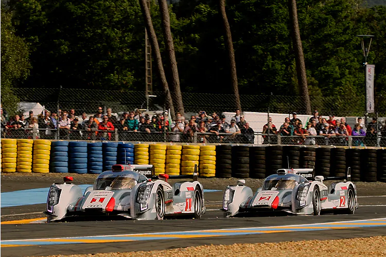 Pedro Lamy, Patrick Bornhauser, and Julien Canal won GTE-Am in the #50 Larbre Corvette. (James Fish/The Epoch Times)