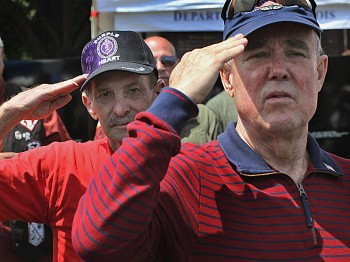 MEN WHO SERVED: Vietnam veterans attend the opening ceremony for Welcome Home 2011 at Navy Pier in Chicago June 17. Veterans groups are reaching out to today's young veterans to avoid the mistakes made in the treatment of Vietnam veterans as they returned from war. (Scott Olson/Getty Images)