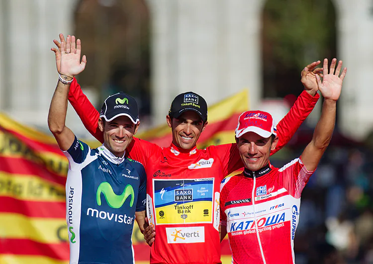 John Degenkolb of Argos-Shimano won his fifth sprint stage of the 2012 Vuelta. (Jaime Reina/AFP/GettyImages)