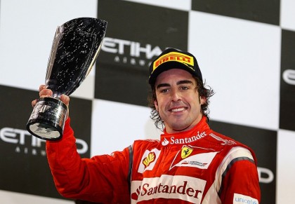 Fernando Alonso was happy with second in the Abu Dhabi Grand Prix. He was lucky Button had KERS failure or McLaren might have swept.