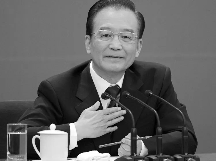 Chinese Premier Wen Jiabao takes part in a press conference on March 14, 2012 in Beijing, China. (Lintao Zhang/Getty Images)