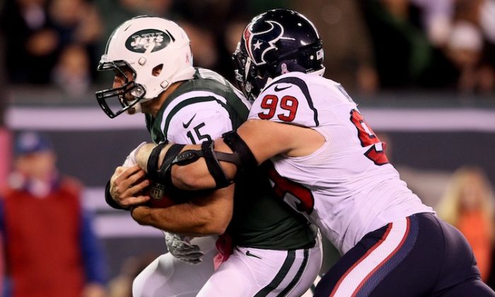 J.J. Watt and the Houston Texans may be the best in the NFL. (Alex Trautwig/Getty Images)