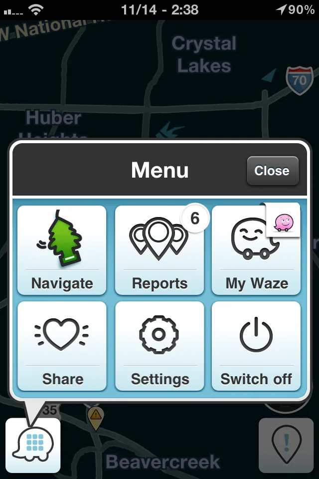 Users can send in different types of reports to Waze. (Tan Truong/The Epoch Times)