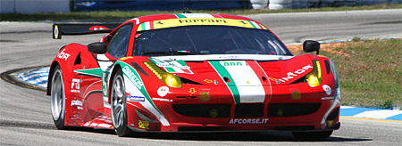 The #51 AF Corse Ferrari won GTE-Pro in 2012. The team and some of the same drivers will contest the class win in 2013. (James Fish/The Epoch Times)