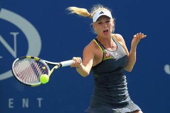 Caroline Wozniacki seemed rattled by the pressure, and never really got in the match. (Chris McGrath/Getty Images) Caroline Wozniacki seemed rattled by the pressure, and never really got in the match. (Chris McGrath/Getty Images)