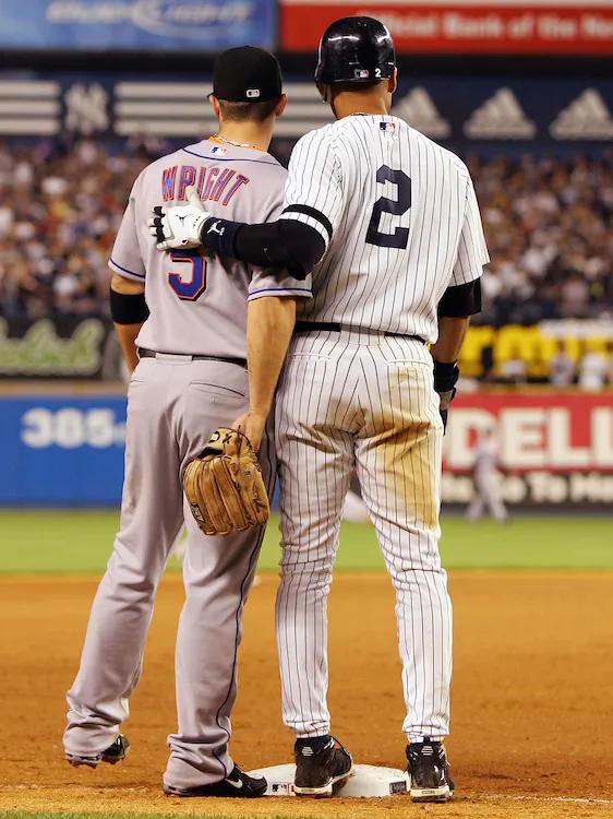 David Wright (L) and Derek Jeter are on pace for another All-Star berth. (Jim McIsaac/Getty Images)