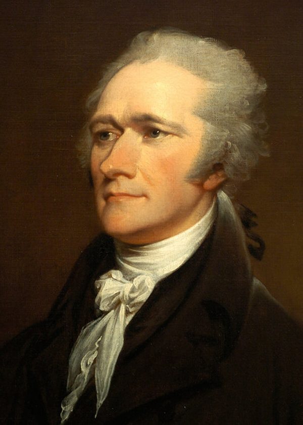 “If the federal government should overpass the just bounds of its authority and make a tyrannical use of its powers, the people, whose creature it is, must appeal to the standard they have formed, and take such measures to redress the injury done to the Constitution as the exigency may suggest and prudence justify.” Alexander Hamilton (1755/1757–1804). Chief of staff of General Washington and a founding father of the United States. He was one of the most influential interpreters of the Constitution, the founder of the financial system and the first American political party. (Portrait by John Trumbull)