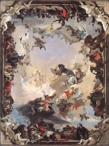 Mars and Venus above Europe. Artrenewal.org