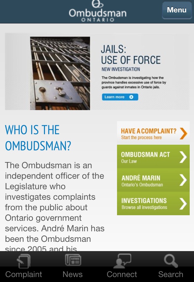 Ontario Ombudsman First to Launch App in ‘Ombudsman World’
