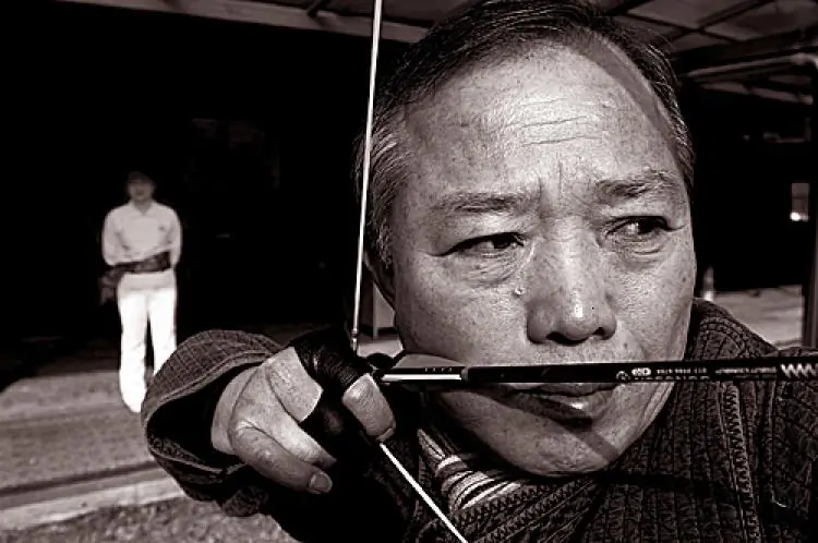 SHARP SKILLS: Military officer Cho Donghyung hones his aim. (Jarrod Hall/The Epoch Times)