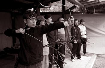 SHARP SKILLS: Military officer Cho Donghyung hones his aim. (Jarrod Hall/The Epoch Times) SHARP SKILLS: Military officer Cho Donghyung hones his aim. (Jarrod Hall/The Epoch Times)