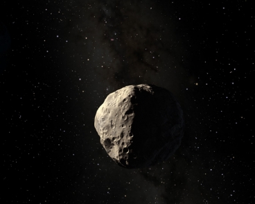 An artist's rendering of the asteroid Apophis. (European Space Agency)