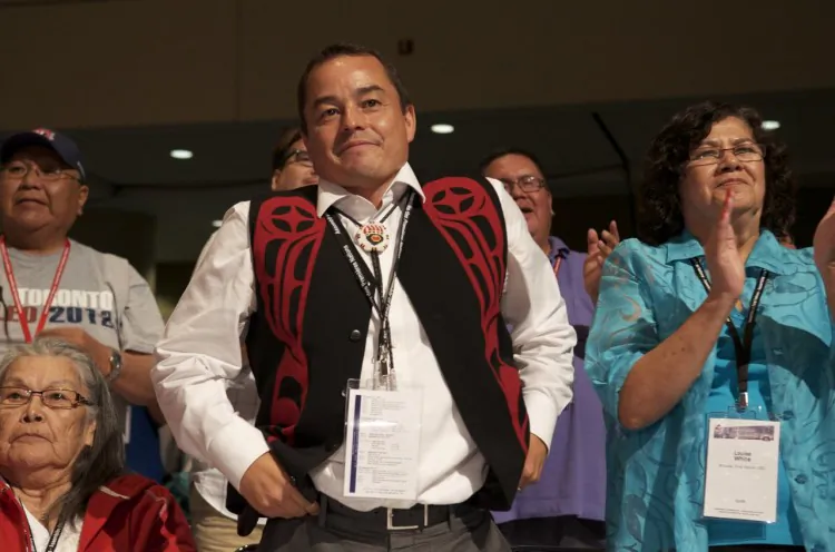 Grand Chief Joseph Riche of the Innu Nation in Labrador said Atleo’s soft-spoken manner fostered much-needed dialogue about First Nations issues. (Matthew Little/The Epoch Times)