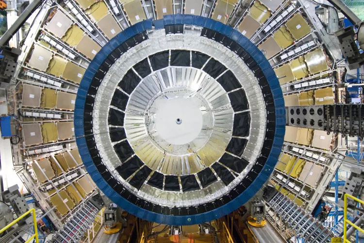 Scientists analyzing data from the ATLAS experiment found a new particle—the Chi-b(3P). (ATLAS Experiment © 2007 CERN)